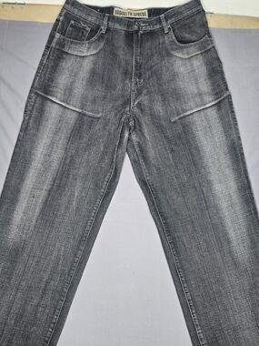 Y2K Brooklyn Xpress Men’s Gray Jeans W36 x L34 Vintage 100% Cotton